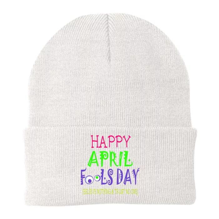 Funny April Fools Day April 1st Joke Pranks Knit Cap Winter Beanie