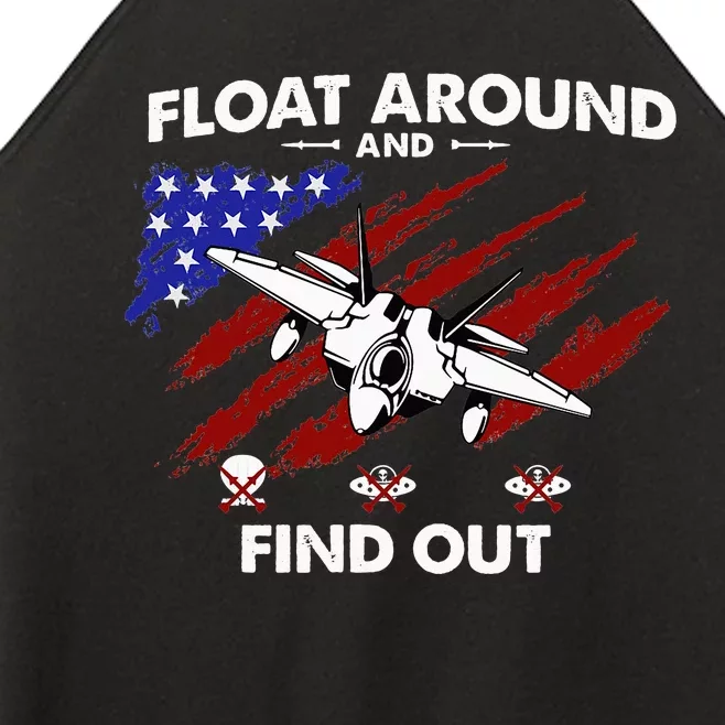 Float Around & Find Out Chinese Spy Balloon & UFOs USA Flag Women’s Perfect Tri Rocker Tank