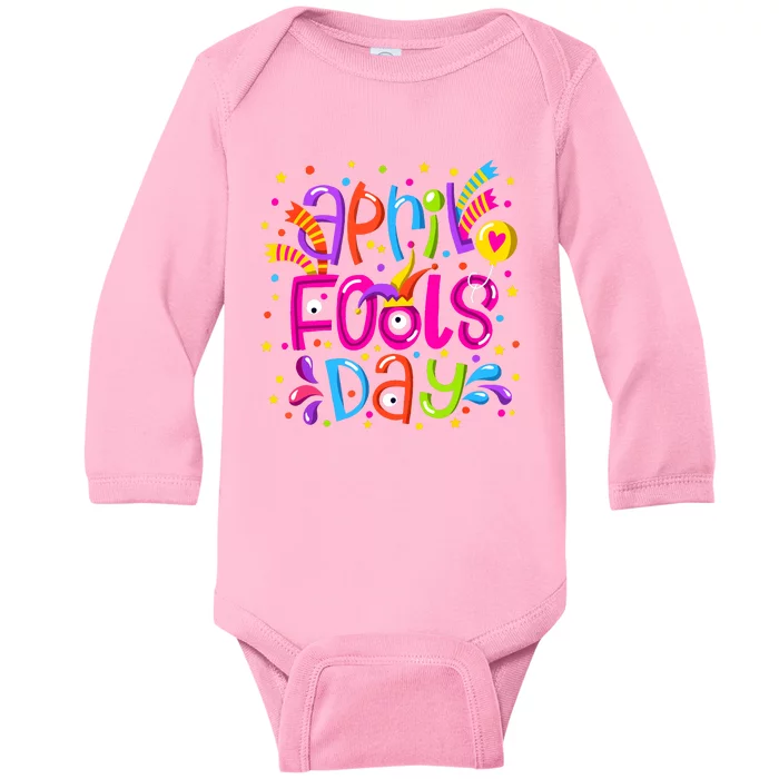 Funny April Fools Day Baby Long Sleeve Bodysuit