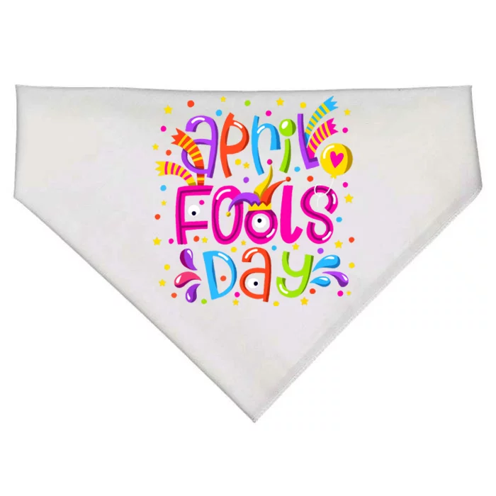 Funny April Fools Day USA-Made Doggie Bandana