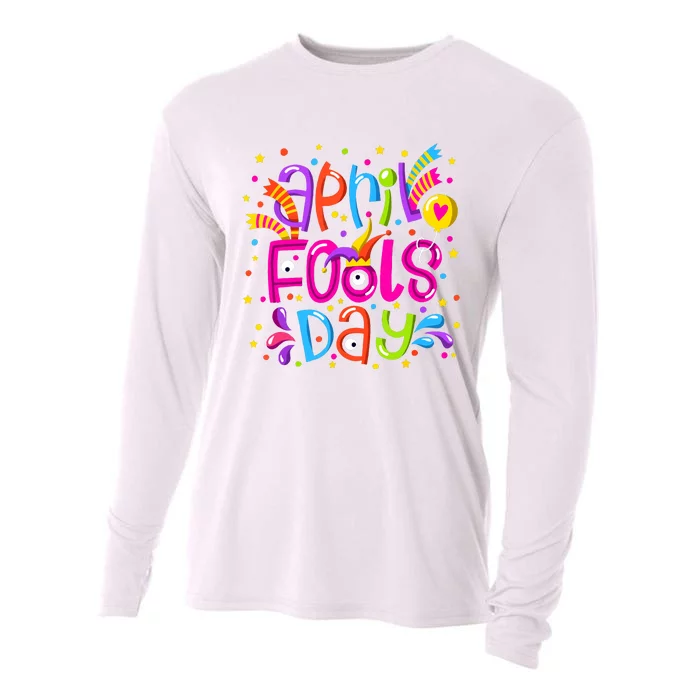 Funny April Fools Day Cooling Performance Long Sleeve Crew