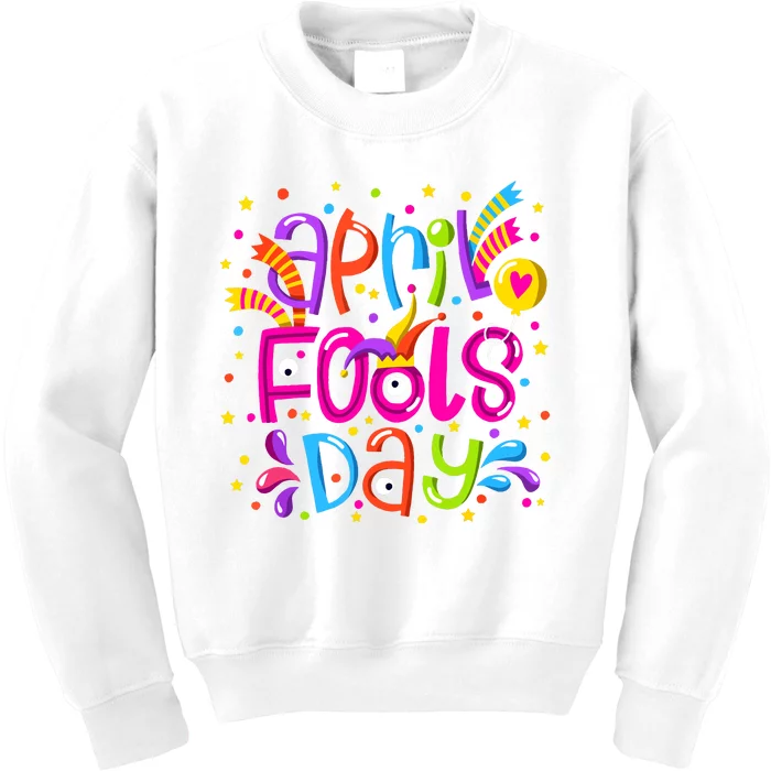 Funny April Fools Day Kids Sweatshirt