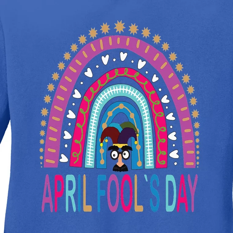 Funny April Fools Day Pranks Kit 1st April Jokes Ladies Long Sleeve Shirt