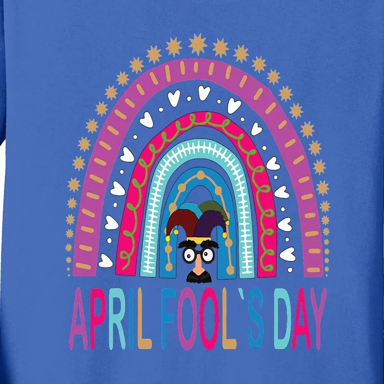 Funny April Fools Day Pranks Kit 1st April Jokes Kids Long Sleeve Shirt