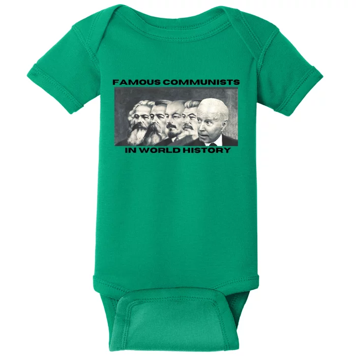 Funny AntiBiden Famous Communists In World History Baby Bodysuit