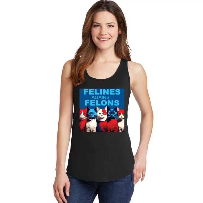 Felines Against Felons Ladies Essential Tank