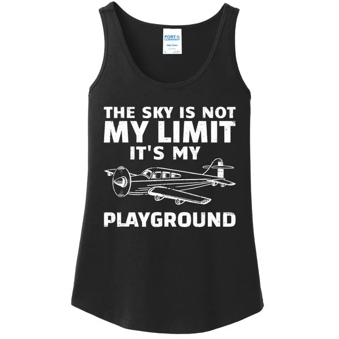 Funny Airplane For Aviation Pilot Airplane Lovers Ladies Essential Tank