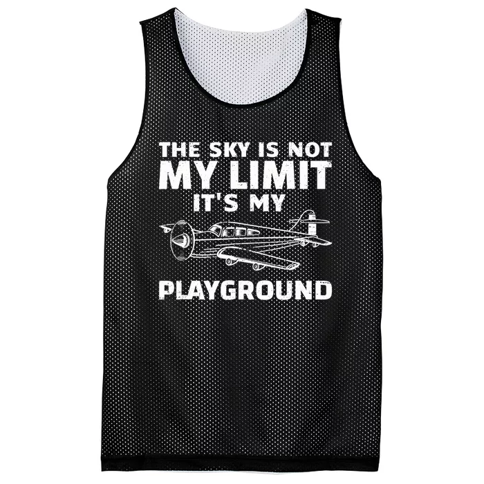 Funny Airplane For Aviation Pilot Airplane Lovers Mesh Reversible Basketball Jersey Tank