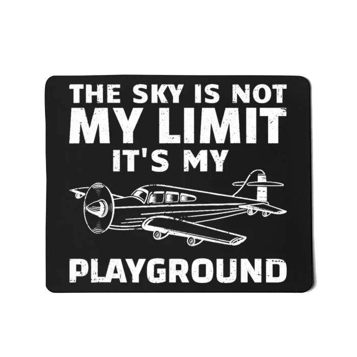 Funny Airplane For Aviation Pilot Airplane Lovers Mousepad