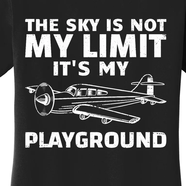 Funny Airplane For Aviation Pilot Airplane Lovers Women's T-Shirt