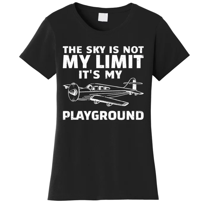 Funny Airplane For Aviation Pilot Airplane Lovers Women's T-Shirt