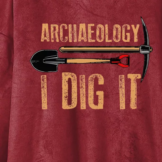 Funny Archaeology For Women Artifact Archaeologist Hooded Wearable Blanket