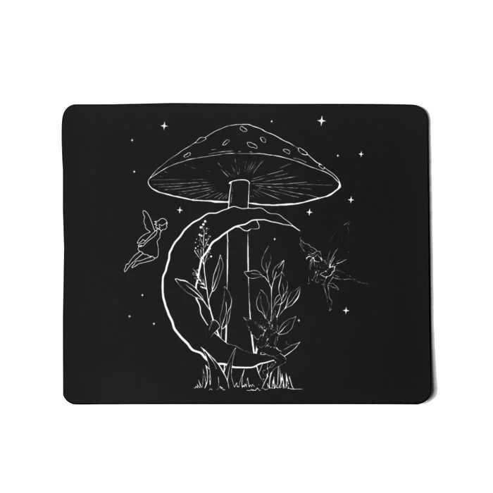 Fairycore Aesthetic Fairy Core Grunge Mushroom Moon Fairies Mousepad