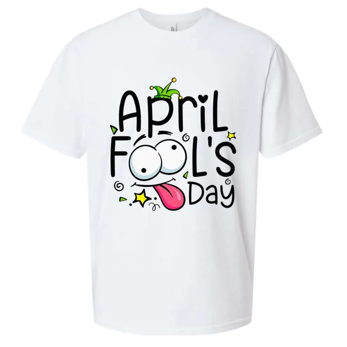 Funny April Fools Day 1st April Jokes Happy April Fools Day Sueded Cloud Jersey T-Shirt