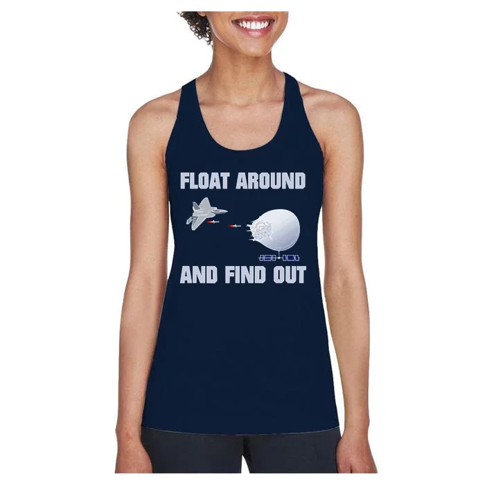 Float Around Find Out Women's Racerback Tank