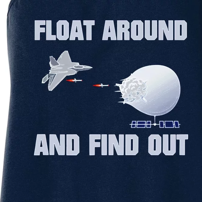 Float Around Find Out Women's Racerback Tank