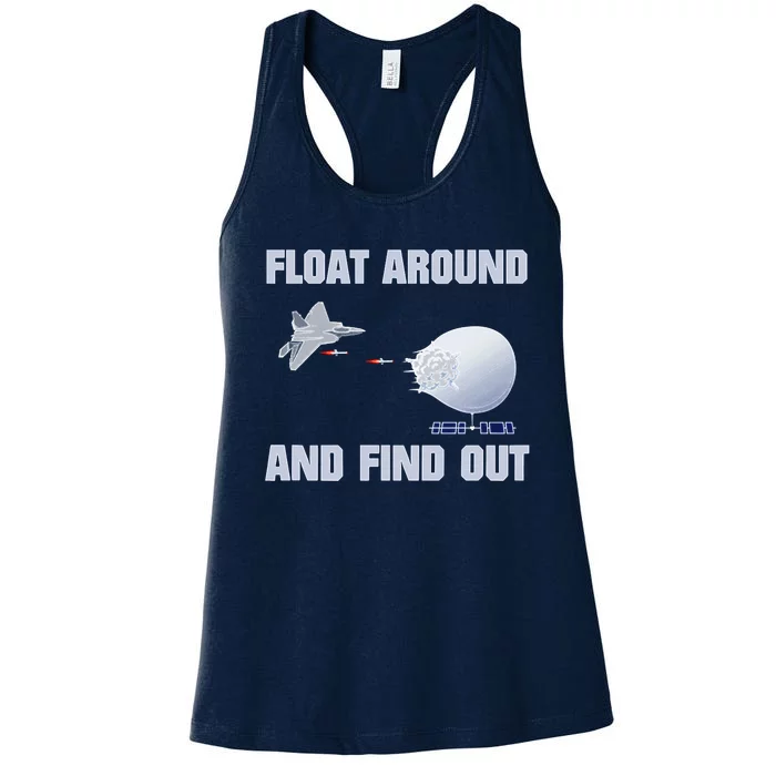 Float Around Find Out Women's Racerback Tank