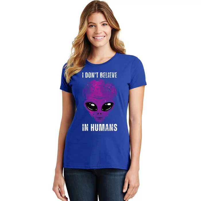 Funny Alien Face Halloween Costume Women's T-Shirt