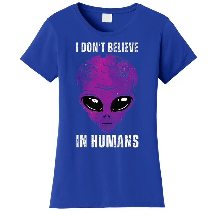 Funny Alien Face Halloween Costume Women's T-Shirt