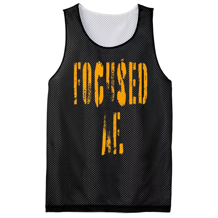 FOCUSED AF. Mesh Reversible Basketball Jersey Tank