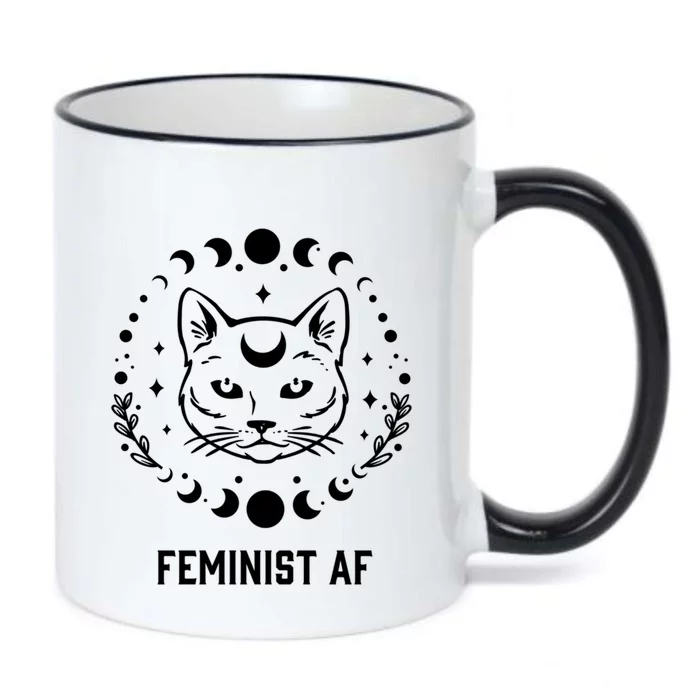 Feminist Af Feminism 'S Rights Moon Phase Witch Gift Black Color Changing Mug