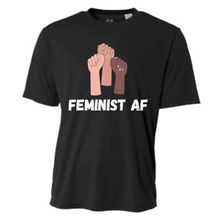 Feminist Af Feminist Gift Cooling Performance Crew T-Shirt