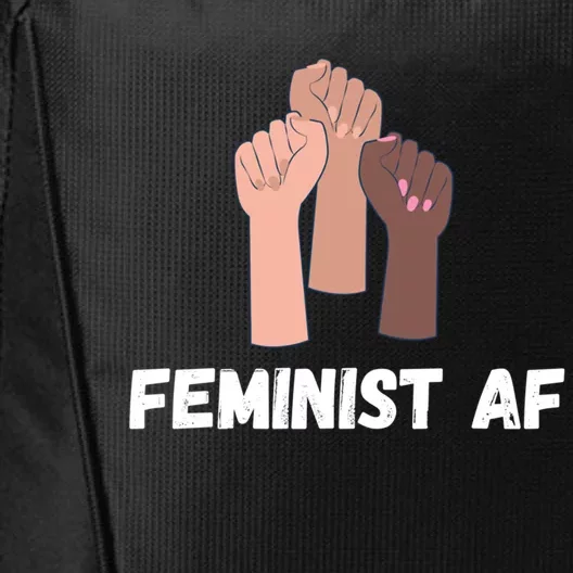 Feminist Af Feminist Gift City Backpack