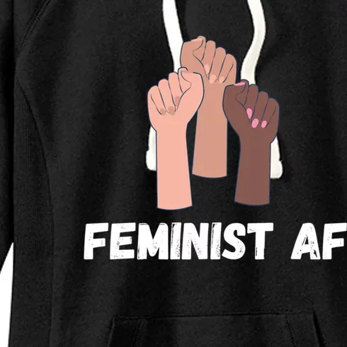 Feminist Af Feminist Gift Women's Fleece Hoodie