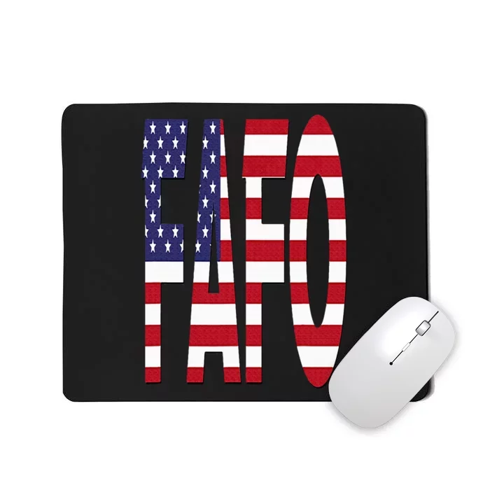 FAFO American Flag Mousepad