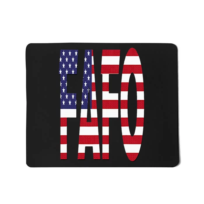 FAFO American Flag Mousepad