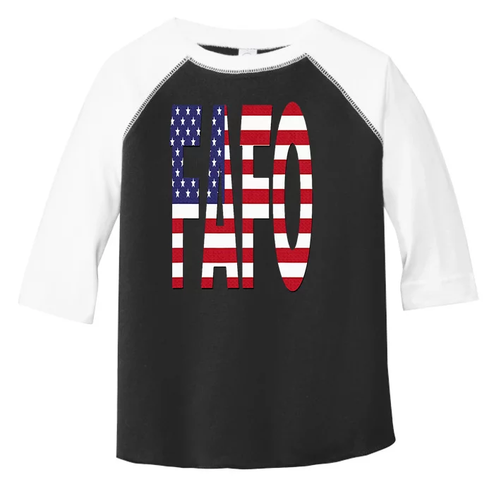 FAFO American Flag Toddler Fine Jersey T-Shirt