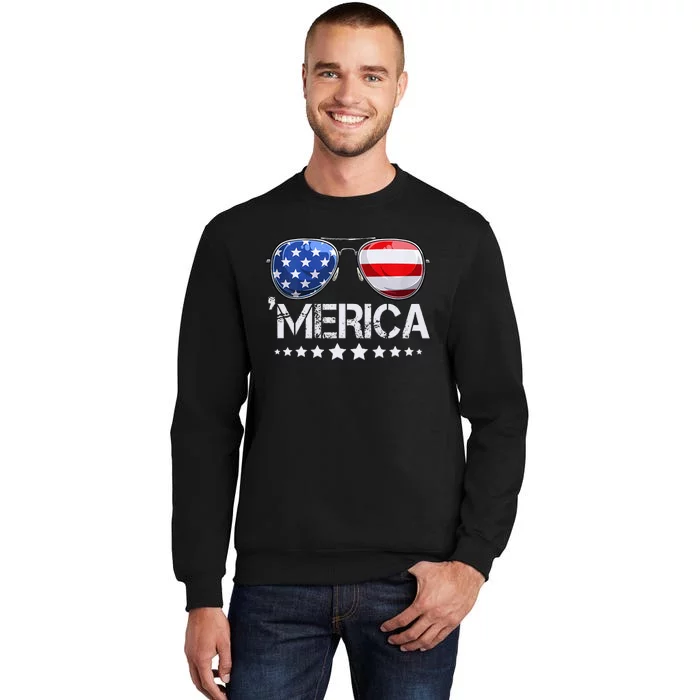 Funny American Flag Patriotic Fourth Sweatshirt