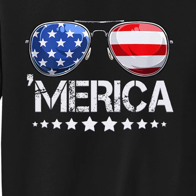 Funny American Flag Patriotic Fourth Sweatshirt