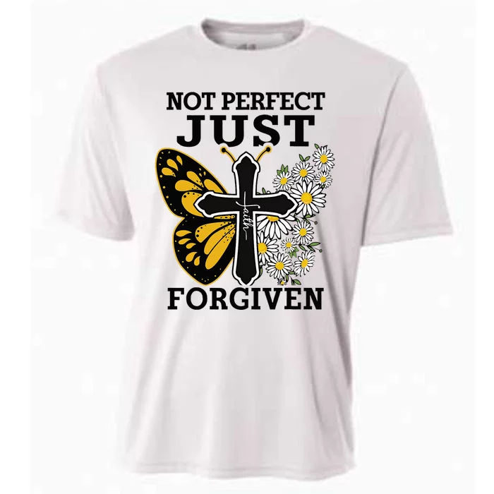 Forgiven and Funny Christian  for Jesus Lovers Cooling Performance Crew T-Shirt