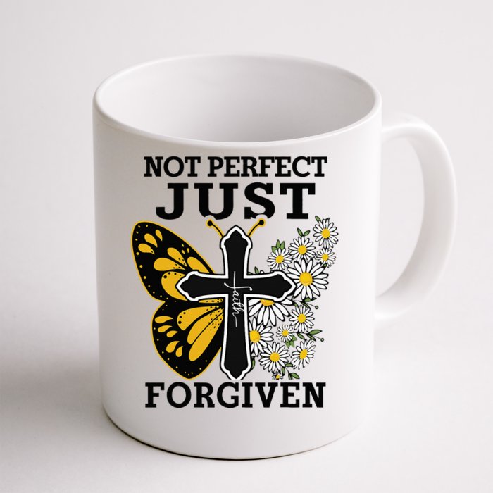 Forgiven and Funny Christian  for Jesus Lovers Front & Back Coffee Mug