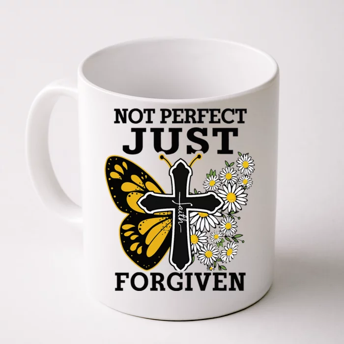 Forgiven and Funny Christian  for Jesus Lovers Front & Back Coffee Mug