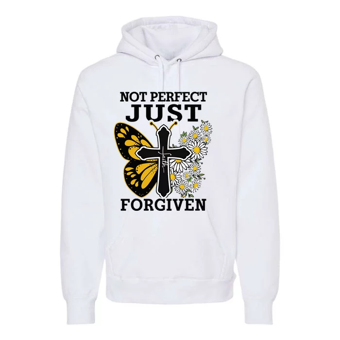 Forgiven and Funny Christian  for Jesus Lovers Premium Hoodie