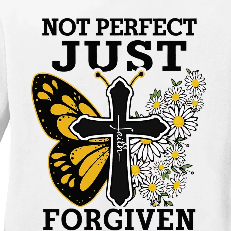 Forgiven and Funny Christian  for Jesus Lovers Ladies Long Sleeve Shirt