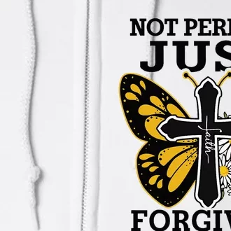 Forgiven and Funny Christian  for Jesus Lovers Full Zip Hoodie