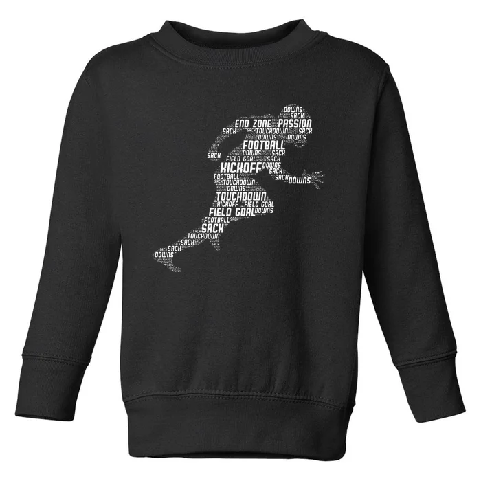 Football American Football Toddler Sweatshirt