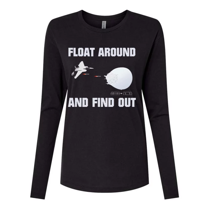 Float Around Find Out Womens Cotton Relaxed Long Sleeve T-Shirt