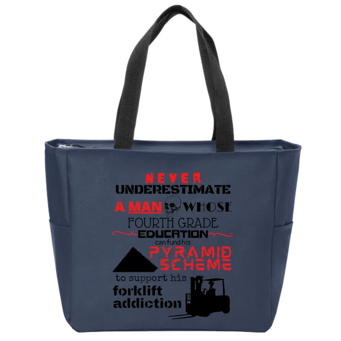 Forklift Addiction Zip Tote Bag