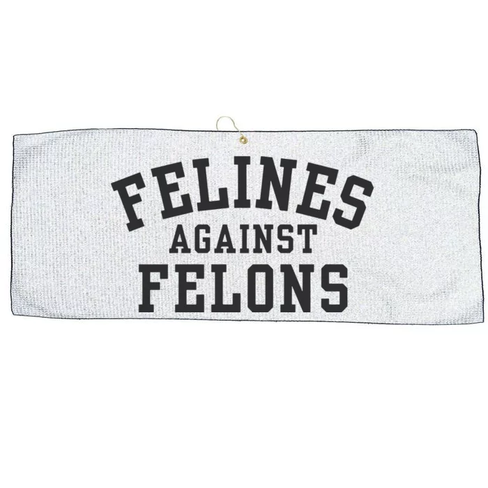 Felines Against Felons Childless Cat Lady Large Microfiber Waffle Golf Towel