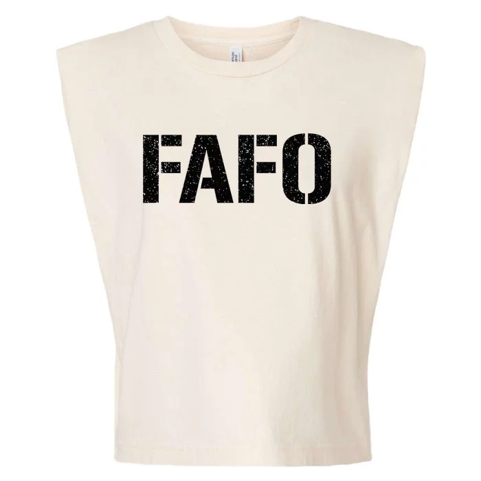 FAFO ACRONYM Garment-Dyed Women's Muscle Tee