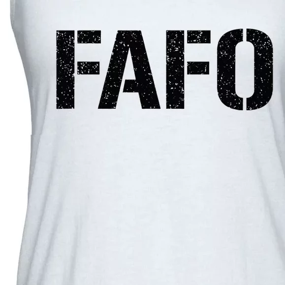 FAFO ACRONYM Ladies Essential Flowy Tank