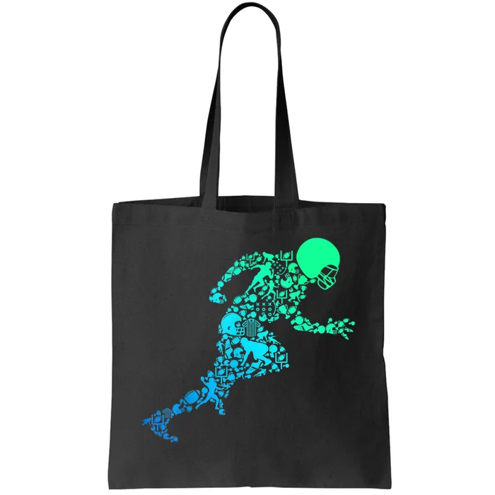 Football American Football Kids Boys Men TShirt Tote Bag