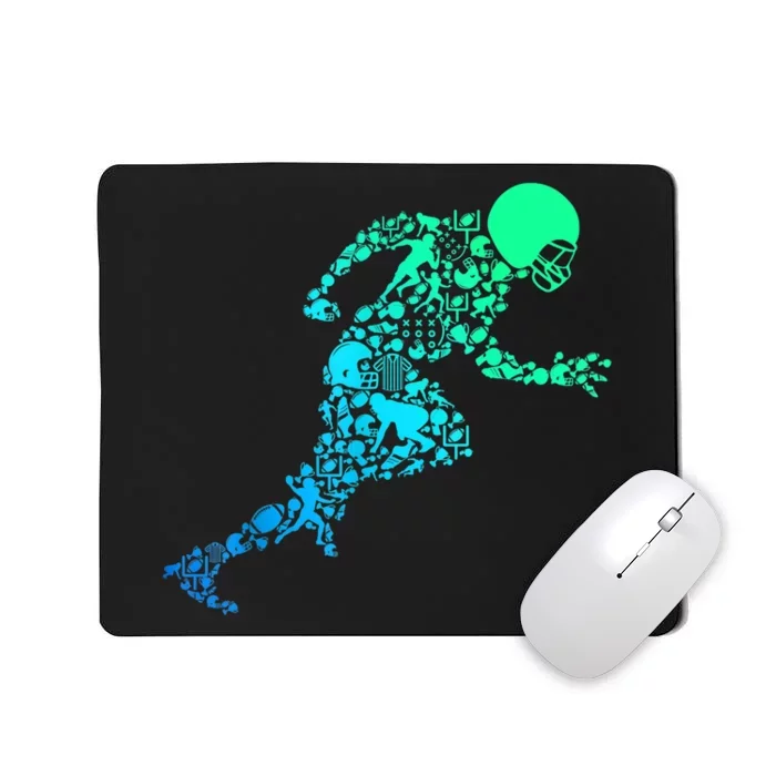 Football American Football Kids Boys Men TShirt Mousepad