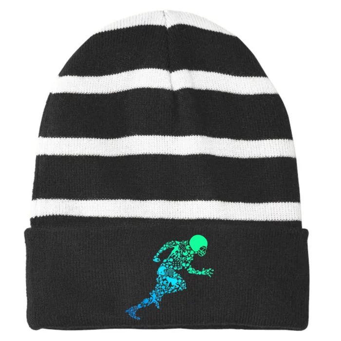 Football American Football Kids Boys Men TShirt Striped Beanie with Solid Band