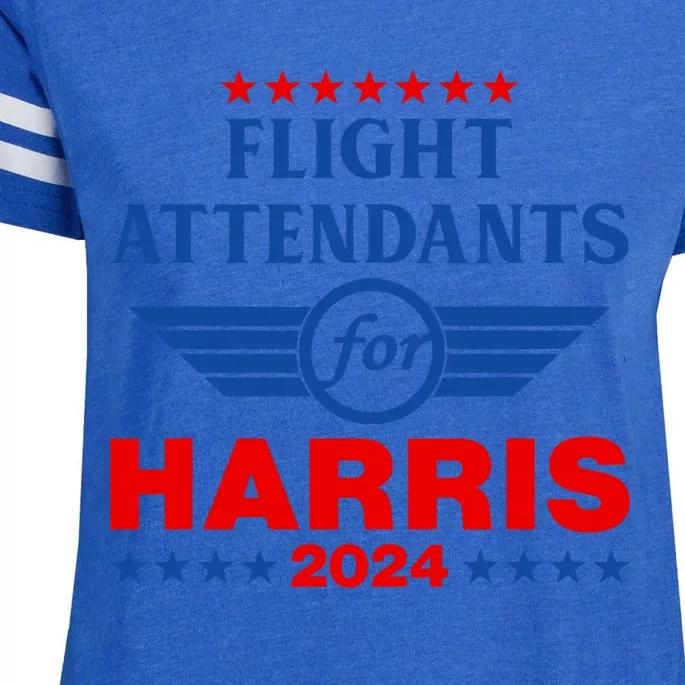 Flight Attendants For Kamala Harris 2024 Enza Ladies Jersey Football T-Shirt