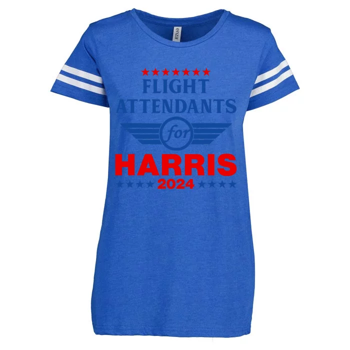 Flight Attendants For Kamala Harris 2024 Enza Ladies Jersey Football T-Shirt